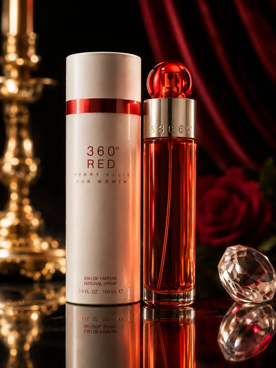 360° RED PERRY ELLIS